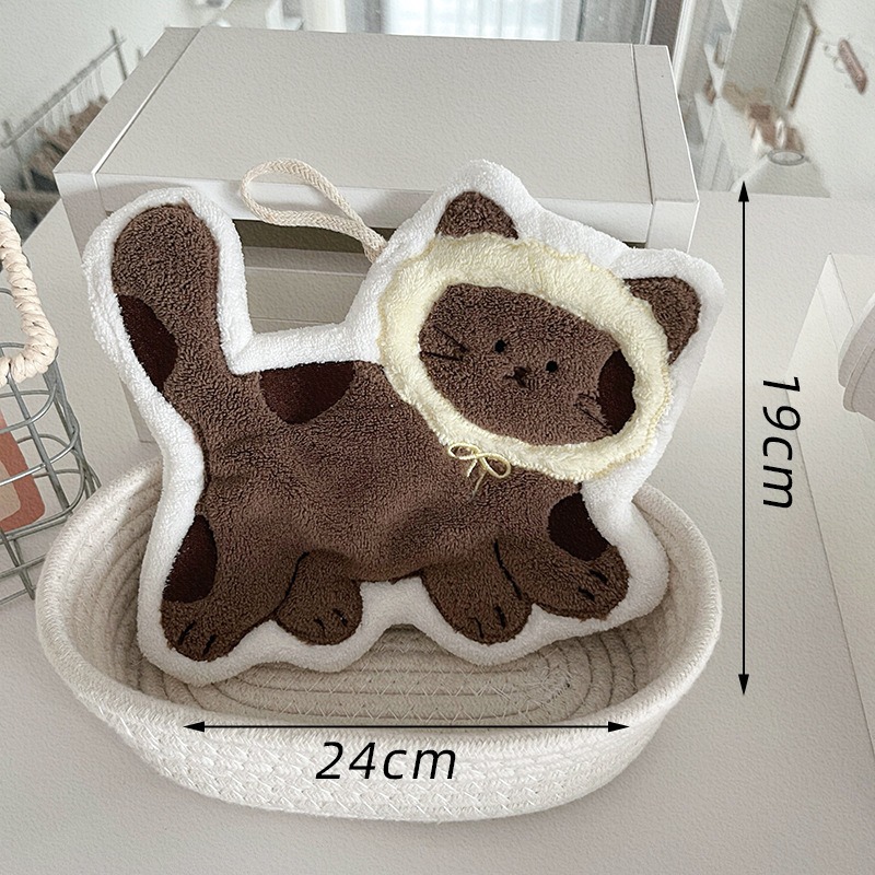 ผ้าเช็ดมือรูปแมวน่ารักสร้างสรร - Home Textiles Usa บทวิจารณ์และราคา